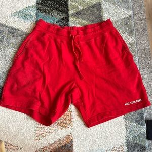 Aimé Leon Dore cotton shorts (red)